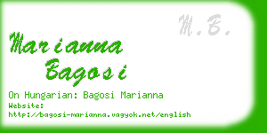 marianna bagosi business card